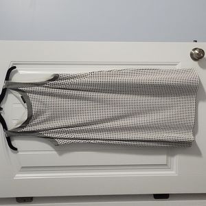 Ann Taylor white abd black dress